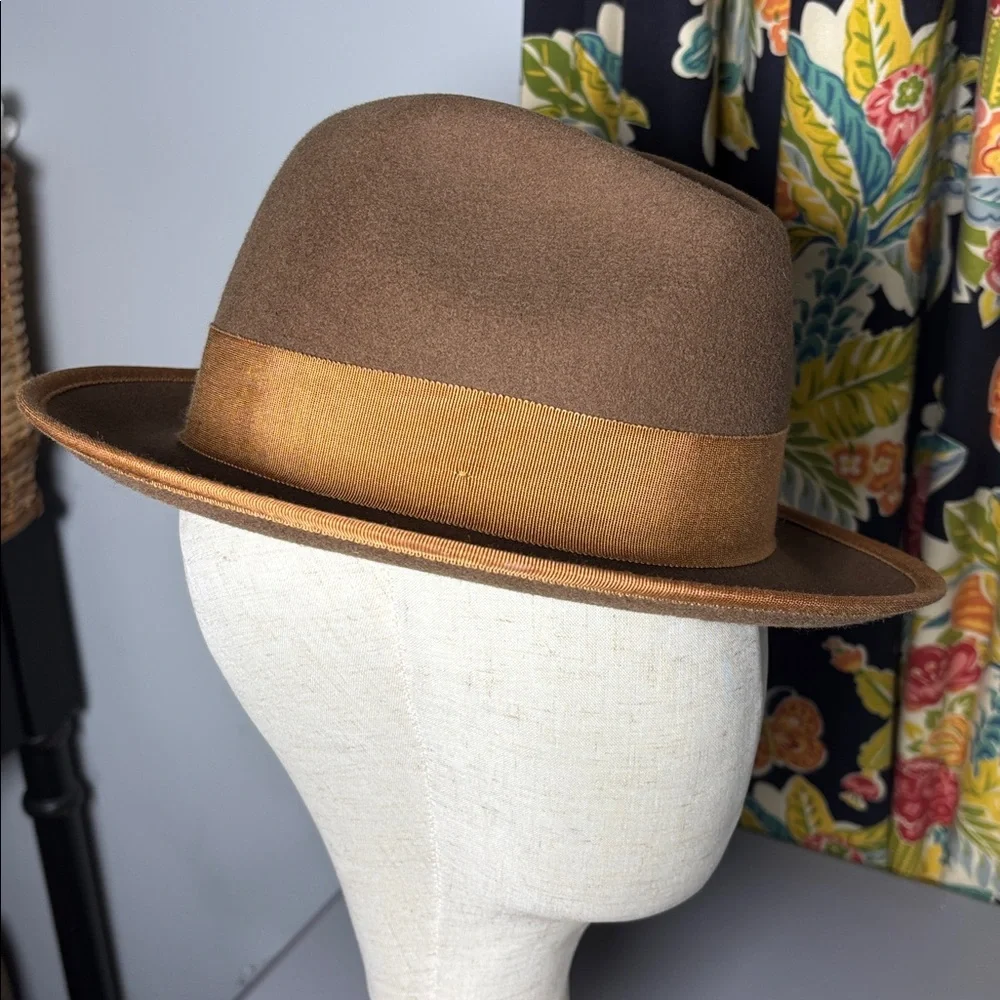 Southern Gents Trilby Fedora Hat Size Small 7 Brown 56cm